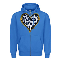 True Royal Dalmatians Heart Gold Glitter Zipper Hoodie - Jasminsmagicworld