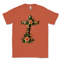 Copper Flower Cross Classic Tee - Jasminsmagicworld
