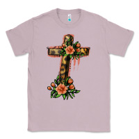 Lilac Flower Cross Classic Tee - Jasminsmagicworld