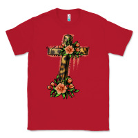 Red Flower Cross Classic Tee - Jasminsmagicworld