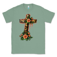 Sage Flower Cross Classic Tee - Jasminsmagicworld