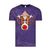 Cloud Purple Coffee  Animal Vintage Tee - CowhideDigitalArt