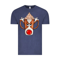 Vintage Denim Coffee  Animal Vintage Tee - CowhideDigitalArt