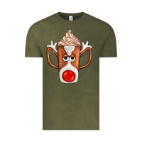Vintage Olive Coffee  Animal Vintage Tee - CowhideDigitalArt