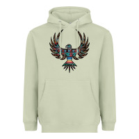 Matcha aztec leopard thunderbird Heavyweight Hoodie - RanaPortraitStore