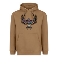 Toasted Coconut aztec leopard thunderbird Heavyweight Hoodie - RanaPortraitStore