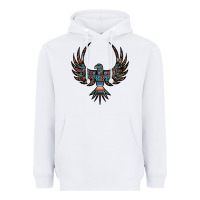 White aztec leopard thunderbird Heavyweight Hoodie - RanaPortraitStore