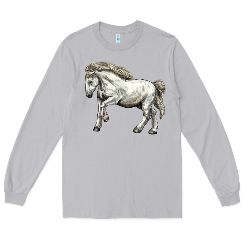 Percheron Horse Long Sleeve Tee by LillyAllenDesigns | Teevron