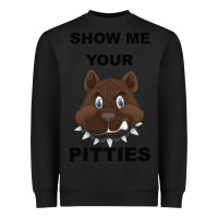Black Show Me Your Pitties Heavyweight Sweatshirt - Bettercallsaul