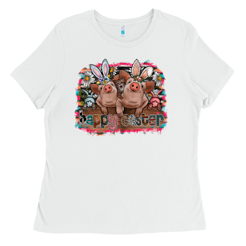Happy Easter Ladies Tee by CowhideDigitalArt | Teevron