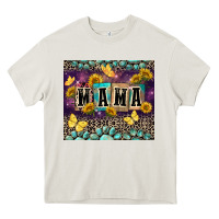 Cream Mama with sunflowers Heavy Core Tee - FaDigitalArtStudio