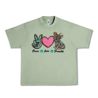 Oil Green peace love frenchie Urban Heavy Tee - RanaPortraitStore