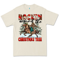 Bone Rockin Around The Christmas Tree Rodeo Premium Tee - FaDigitalArtStudio