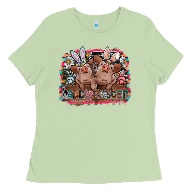 Happy Easter Ladies Tee by CowhideDigitalArt | Teevron