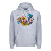 Heather Grey nails Premium Hoodie - BarkalooDesign