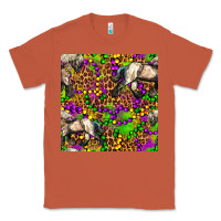 Copper mardi gras leopard horse seamless pattern Classic Tee - FaDigitalArtStudio