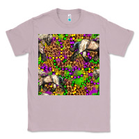 Lilac mardi gras leopard horse seamless pattern Classic Tee - FaDigitalArtStudio