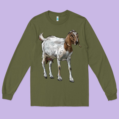 Boer Goat Long Sleeve Tee Designed By Lillyallendesigns