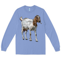 Colony Blue Boer Goat Long Sleeve Tee - LillyAllenDesigns