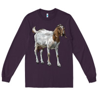 Plum Boer Goat Long Sleeve Tee - LillyAllenDesigns
