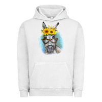 Pigment Lunar Rock Sunflower Glasses Donkey Urban Hoodie - RanaPortraitStore