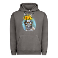 Pigment Tornado Sunflower Glasses Donkey Urban Hoodie - RanaPortraitStore