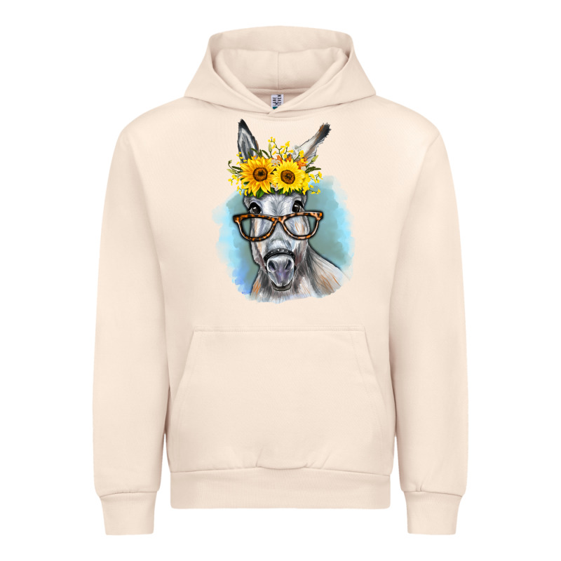 Sunflower Glasses Donkey Urban Hoodie by RanaPortraitStore | Teevron