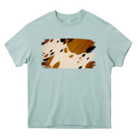 Arona Cowhide Black and Light Brown Brushstroke Heavy Core Tee - Jasminsmagicworld