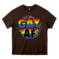Chocolate Brown Gay af Heavy Core Tee - FaDigitalArtStudio