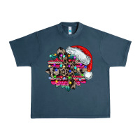 Midnight Navy serape and leopard christmas Urban Heavy Tee - CowhideDigitalArt