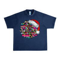Navy serape and leopard christmas Urban Heavy Tee - CowhideDigitalArt