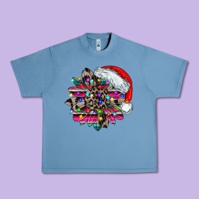 Serape And Leopard Christmas Urban Heavy Tee Designed By Cowhidedigitalart