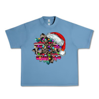 Pebble Blue serape and leopard christmas Urban Heavy Tee - CowhideDigitalArt