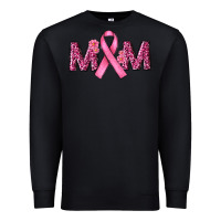 Black cancer ribbon mom Premium Sweatshirt - RanaPortraitStore