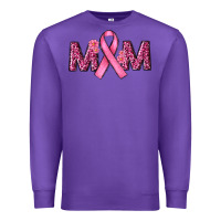Purple cancer ribbon mom Premium Sweatshirt - RanaPortraitStore