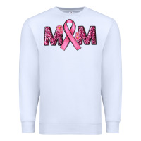 White cancer ribbon mom Premium Sweatshirt - RanaPortraitStore