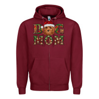 Christmas  Toy Poodle Dog Mom Zipper Hoodie | Teevron