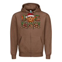 Chestnut christmas  toy poodle dog mom Zipper Hoodie - RanaPortraitStore