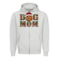 Dove Grey christmas  toy poodle dog mom Zipper Hoodie - RanaPortraitStore