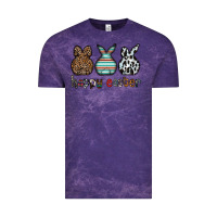 Cloud Purple Happy Easter Vintage Tee - CowhideDigitalArt