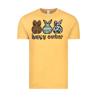 Vintage Mustard Happy Easter Vintage Tee - CowhideDigitalArt