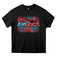 Black America america america america 4th of july Heavy Core Tee - FaDigitalArtStudio