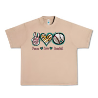 Burro Peace Love Baseball Urban Heavy Tee - Jasminsmagicworld