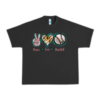 Pigment Black Peace Love Baseball Urban Heavy Tee - Jasminsmagicworld
