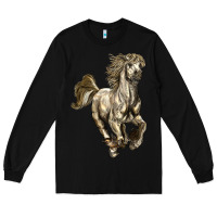 Black percheron horse Long Sleeve Tee - LillyAllenDesigns