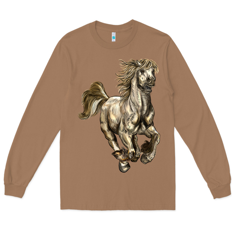 Percheron Horse Long Sleeve Tee by LillyAllenDesigns | Teevron