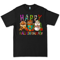 Black Happy hallothankmas coffee cups Premium Tee - FaDigitalArtStudio