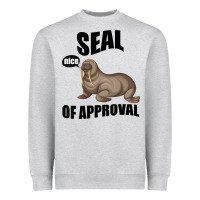Heather Grey Seal nice Of Approval Heavyweight Sweatshirt - Bettercallsaul