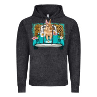Vintage Black easter bunny truck Vintage Hoodie - Artiststas