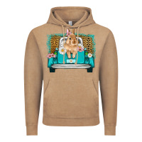 Vintage Coffee easter bunny truck Vintage Hoodie - Artiststas